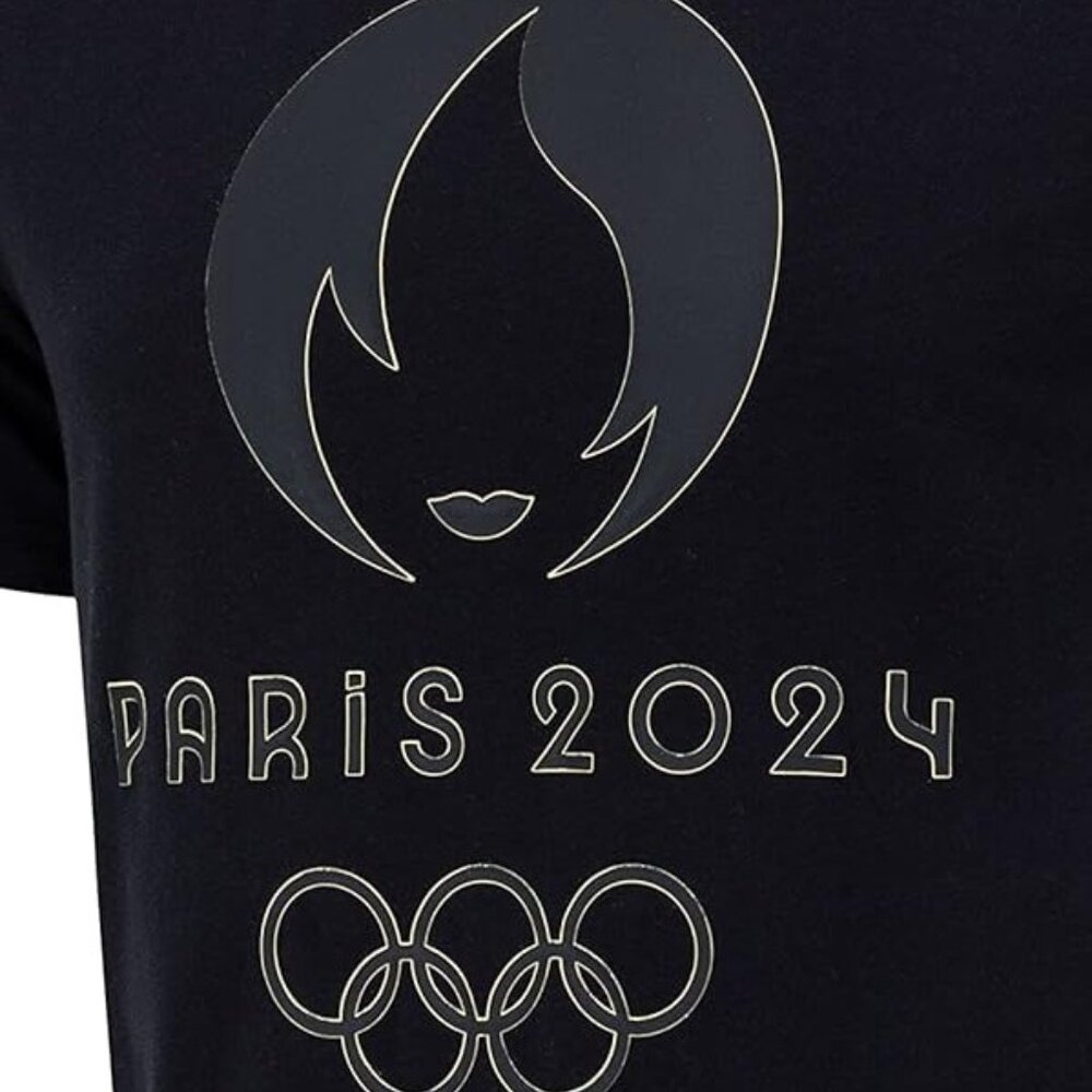 NEW 2024 Paris Olympics Black Tee-Shirt - Unisex size Medium